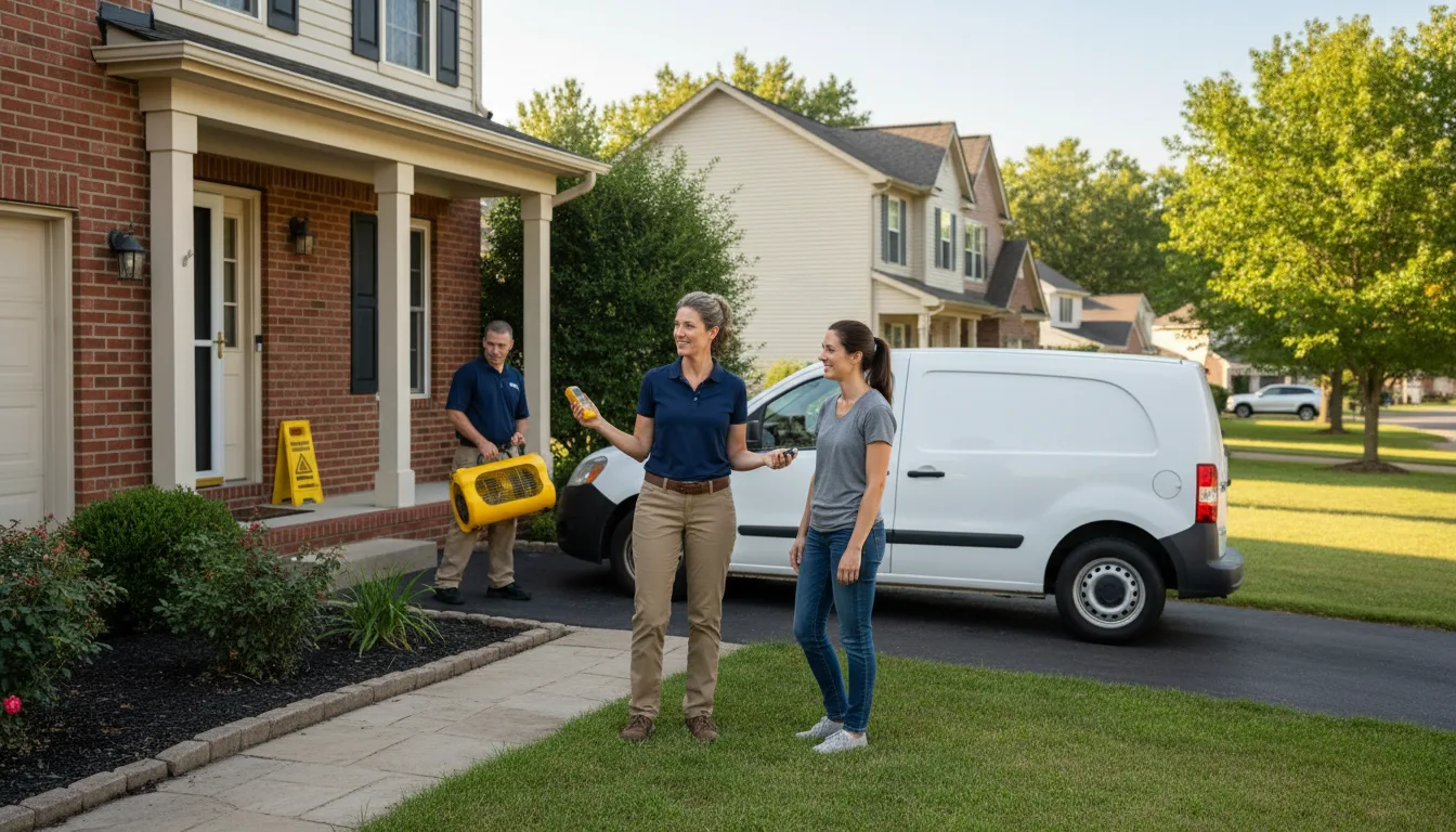 Water restoration image for Dehumidification And Cleanup Services in Saxon, WI